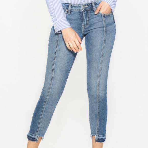 silver aiko ankle skinny jeans